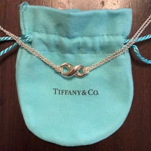 Tiffany and Co. Double Chain Infiniti Necklace